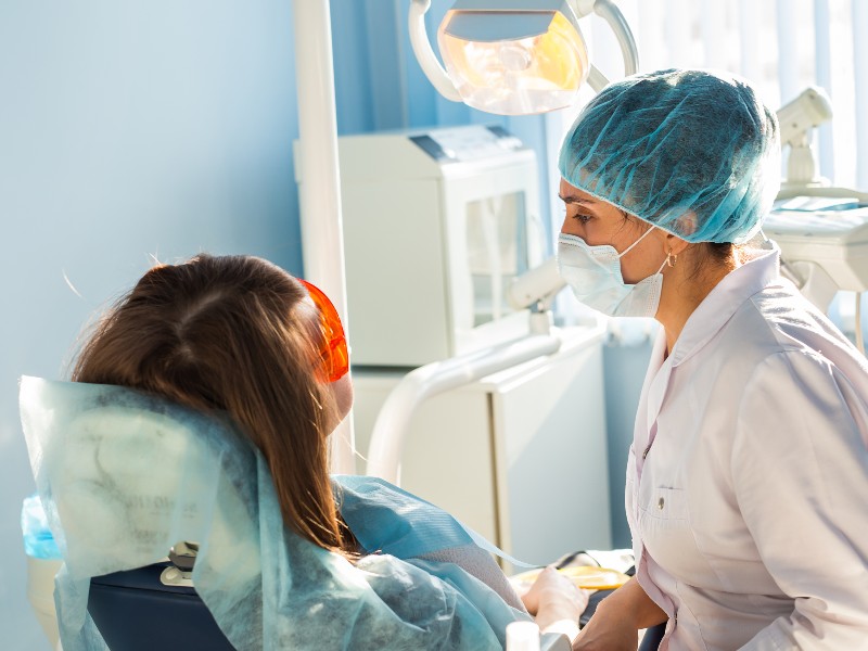 Patient receiving comfortable dental treatment, Bone Graft for Dental Implant at New You Dental Center